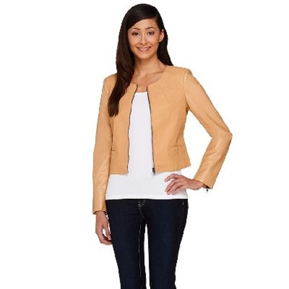 Walter Baker Cropped Faux Leathe Jacket Mocha - Picture 3 of 8